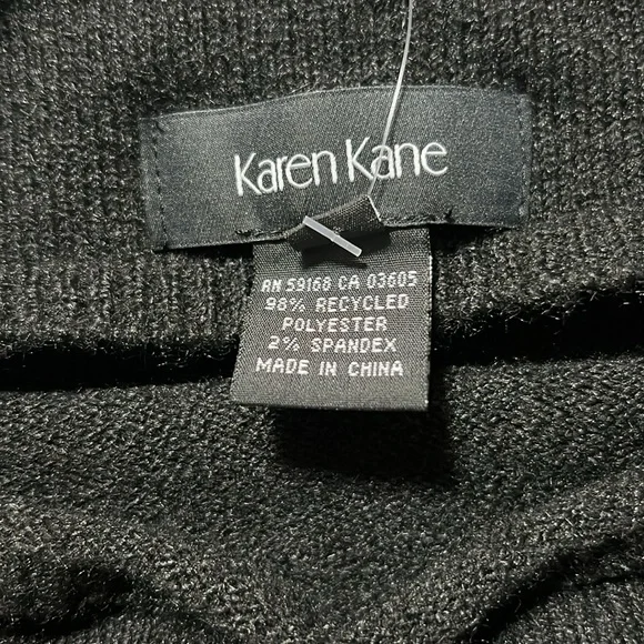 Karen Kane Black Mock Neck Long Sleeve Sweater. Size Medium NWT - Picture 3 of 4